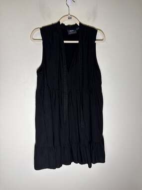 Maeve Black Sleeveless Baby Doll Dress Sz L